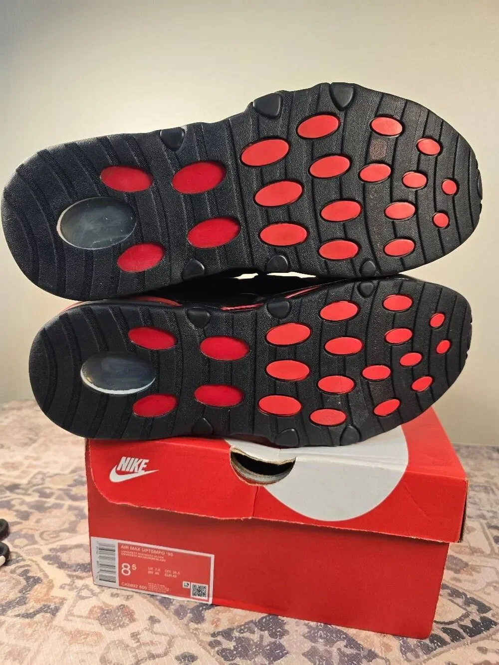 Nike Air Max Uptempo 95 'Bulls Away' Men's Basketball Shoes Size 8.5